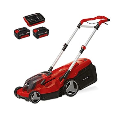 Einhell Professional Tondeuse à gazon sans fil RASARRO 36/38 Power X-Change (36V, hauteur de coupe à 6 positions, Mulching, moteur sans charbon) Livré avec 2 Batteries 4,0 Ah et Chargeur Rapide