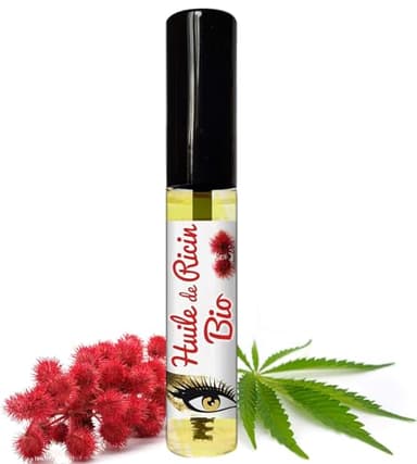 100% Huile de ricin BIO pressée à froid en mascara pour booster la pousse les cils. Essoreur économique - Naturafro