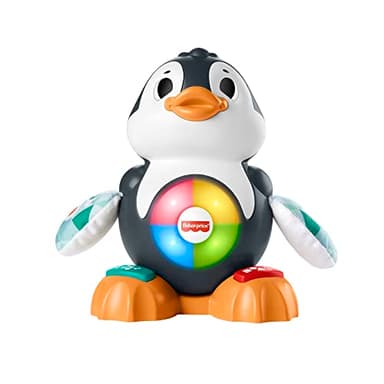 Fisher-Price Linkimals Valentin le Pingouin, version anglaise, 9 mois et plus, HCJ54