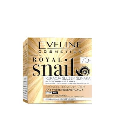Eveline Cosmetics Crème Concentrée Régénératrice Active 70+ Royal Sna - Lissage des Rides, Amélioration de la Densité et du Teint