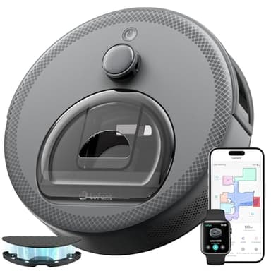 Lefant M330 Robot Aspirateur Laveur 3 en 1, Aspirateur Robot 5000Pa d'Aspiration, Navigation dToF, Cartographie, Zones Virtuelles, Évitement d'obstacles PSD, 150min, Connecté par Alexa/APP/WiFi