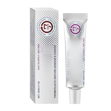 KOAHDE Gel Adhésif pour Prothèses Dentaires,Colle pour Prothèses Dentaires,Adhésif pour Prothèses Dentaires en Plastique,Fixation des Prothèses Dentaires pour un Confort Accru