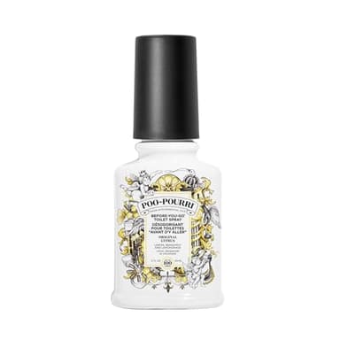 Pourri Spray désodorisant pour salle de bain Before-You-Go Poo-Pourri - Désodorisant original pour salle de bain - Piège les odeurs sous la surface de l'eau - Spray aux huiles essentielles végétales
