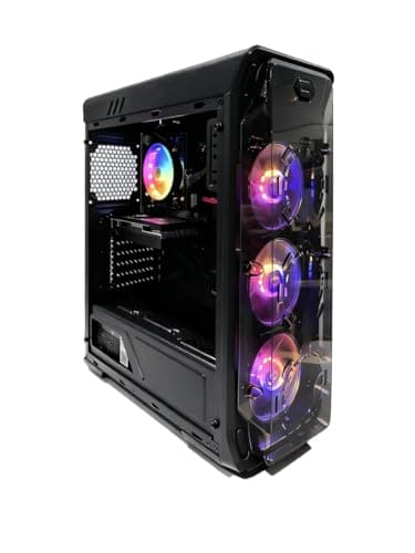 STGsivir PC Gamer Fixe,Ordinateur Gaming,GeForce RTX 2060 Super 8Go GDDR6,Ryzen 5 5500 up to 4.2Ghz,32Go DDR4,1To SSD,WiFi 6,BT5.0,Ventilateur RGB x3,Windows11 Pro