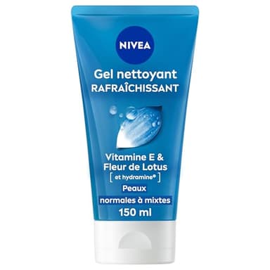 NIVEA - Gel Nettoyant Fraîcheur - Visage - Hydrate & Elimine Les Impuretés - Tonifie & Rafraîchit - Fleurs De Lotus & Hydramine - Peaux Normales À Mixtes - 150 ml