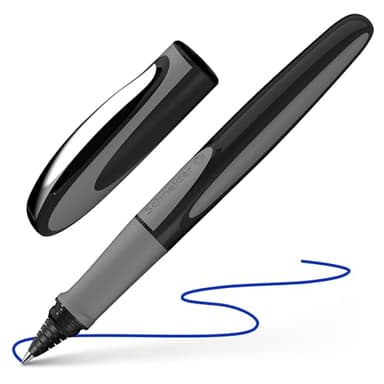 Schneider Ray Stylo Roller (Rechargeable avec Cartouches d'encre Standard, convient aux Droitiers et gauchers) 1 Pièce, Onyx