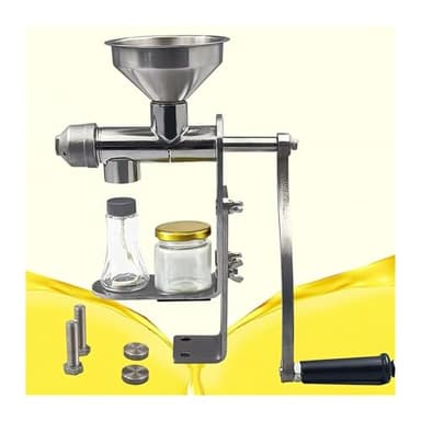 Extracteur d'huile manuel, machine à huile domestique en acier inoxydable, presse à huile manuelle for noix, graines, arachides et huiles essentielles, principe de fonctionnement