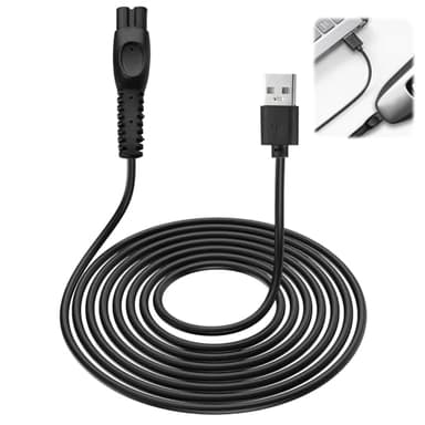 5V USB Cable Chargeur pour Philips Rasoir Électrique Câble Alimentation Compatible avec QP2824 QP2734 QP2724 MG5920 MG7920 MG7940 S3145 BT3233 X3001 MG5940 QP2834 X3053 X5004 S7887 S5887 S3241