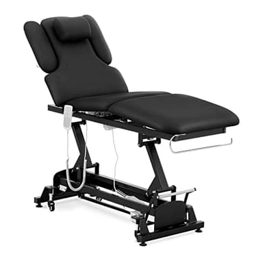 Physa Physa Nantes Black_PH Table De Massage Professionnelle Électrique Lit De Massage Table De Soin Kiné 3 Moteurs Noir 200 kg