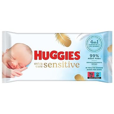 Huggies Pure 'Extra Care' Lingettes Bébé 56 Lingettes