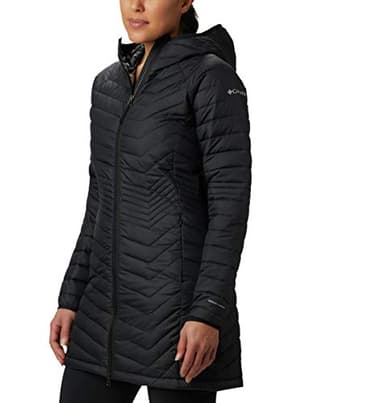 Columbia Powder Lite Mid Jacket, Doudoune Femme, Black, Taille S