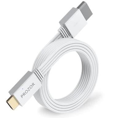 PROZOR Adaptateur Wii vers HDMI 1080P Câble HDMI Intégré 2m Conversion Vidéo et Audio pour Console Wii et Wii U Plug-and-Play