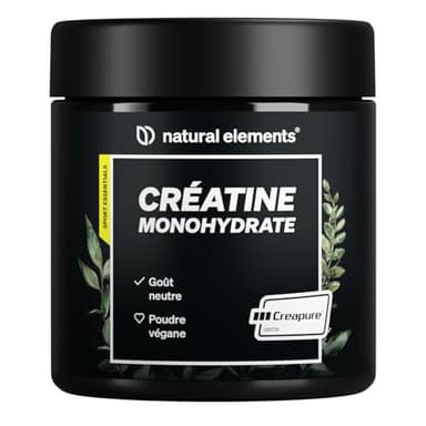 Créatine Monohydrate Creapure 500g, Poudre 100% Pure, Augmentation & Force Musculaire, 147 Portions, Ultra Fine Facteur De Maille 200, Goût Neutre, 100% Vegan, Sans Additifs Inutiles