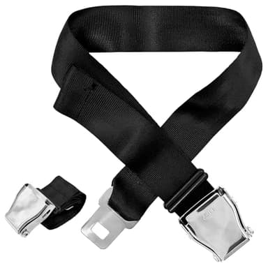 Extension de ceinture de sécurité pour avion de 15,2 à 91,4 cm, en polyester épais, design discret, idéal pour les voyages en avion, les mariages et les anniversaires
