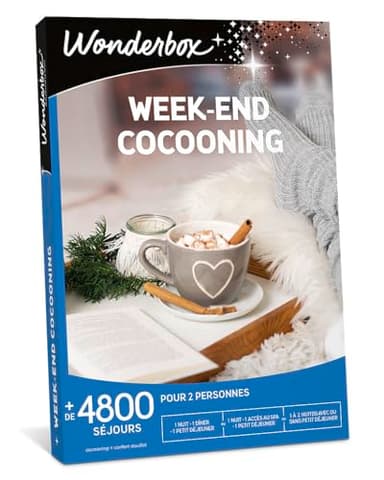 Wonderbox - Week-End Cocooning - Coffret Cadeau - Idée Cadeau Séjours
