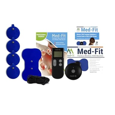 Med-Fit Sans douleur Rechargeable Mini TENS & EMS Mini sans fil Digital TENS & Muscle Stimulateur Nécessite Pas Piles Ou conducteurs professionnels Force
