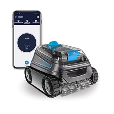 Robot Piscine électrique CNX 40 IQ Zodiac pour piscines 12x6 m. Nettoie Fond/parois/Ligne d’Eau. Commande à Distance + Lift System sur app. Câble de 18 m, Filtration à Double Niveau + Chariot