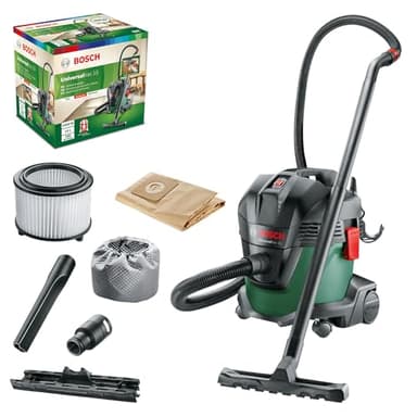 Bosch Home and Garden Aspirateur d'atelier Universalvac 15 (Livré avec Set d'accessoires)