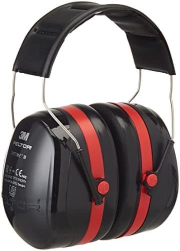 3M Peltor Optime III H540A - H54001, Casque anti bruit, Protection auditive de travail, SNR = 35 dB, Travaux de voirie, Chantiers, Aéroports, Noir, Taille unique