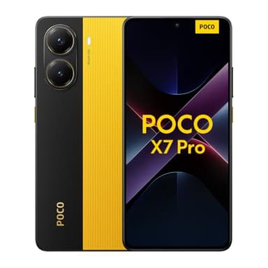 Smartphone Xiaomi POCO X7 Pro,12+256GB,jaune,caméra principale 50MP avec OIS, Batterie 6000mAh avec Hypercharge 90W, IP68, fonctionnalités IA (chargeur non inclus)(Version Française+2 Ans de Garantie)