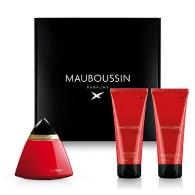 Mauboussin - Coffret In Red : Eau de Parfum 100ml, Gel Douche 90ml & Lait Corps 90ml