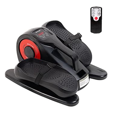 ECODE® Mini Vélo Elliptique Électrique, Reeducation, Elliptique de Bureau,Machine Elliptique Domestique sous Table. Télécommande, Écran, Vélo d'appartement, 20 Vitesses, Exerciseur à Pédale,Bandes