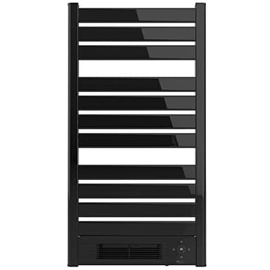 Cecotec Sèche-Serviettes Électrique avec Radiateur Ready Warm 9790 Ceramic Towel Chauffage céramique incorporé, 2000 W, Écran LED, Télécommande, Minuterie, Température Ajustable, Noir (Nègre)