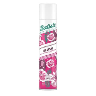 Batiste Shampooing Sec, Blush, Rafraichit les Cheveux et Apporte du Volume, Parfum Floral et Féminin, Absorbe Excès de Sebum, Sans Rinçage, 280ml