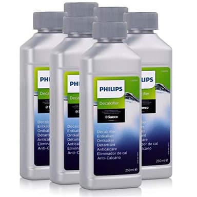 Lot de 6 flacons de détartrant Philips Saeco CA6700/10 de 250 ml - Pour machines à café automatiques