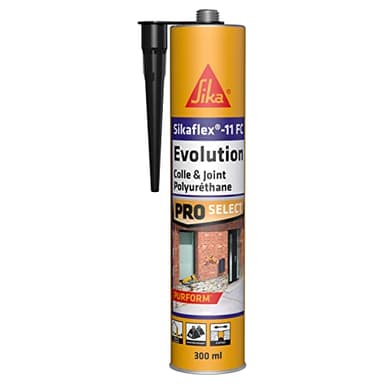 SIKA - Mastic-Colle - Sikaflex-11 FC Evolution Purform, Noir - Colle et Mastic polyuréthane PU - Multi-usages - Haute performance 2 en 1 pour collage puissant et joint élastique - Int/Ext - 300ml
