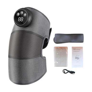 Doiyislem Massageur de Genou avec Chauffage | Appareil de Massage Rechargeable avec Protection Anti-Surchauffe | Massageur Électrique pour Genoux - Pour Toute la Famille Adultes Hommes Femmes - Usage