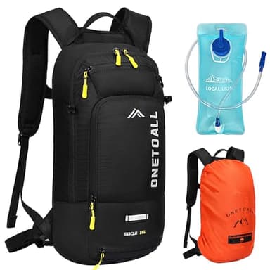 LOCAL LION ONETOALL Sac à Dos Hydratation Running avec Poche à Eau 2L, Sacs à Dos de Vélo Vtt Course Sport Homme Femme pour Marathon Jogging Randonnée Cyclisme Camping Ultralight