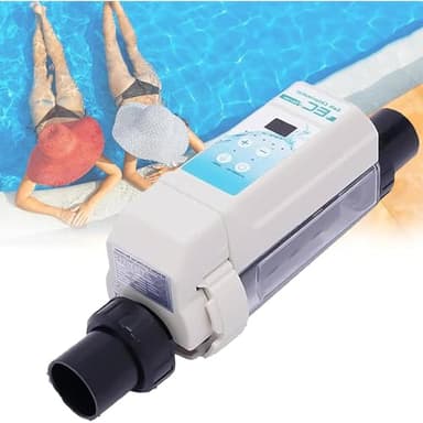 WEICNE Électrolyseur Au Sel pour Piscine, Chlorateur Au Sel avec Indicateur De Salinité, Système pour Piscine Au Sel, 8/12/16/20 G/H EC8