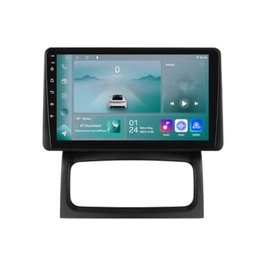 Ossuret Autoradio pour Renault Clio 2 2000-2012, 9 Pouces Android 13 écran Tactile 2+32 Go Navigation GPS avec Carplay Android Auto WiFi Bluetooth Commande au Volant (Type B)