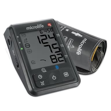 Microlife - Tensiomètre Bras BP B6 Connect - Connecté Bluetooth/USB, MAM & AFIB, Détection Risques AVC, Validé Cliniquement, 22-42cm, 2 Utilisateurs x 99 mem, Garantie 5 ans