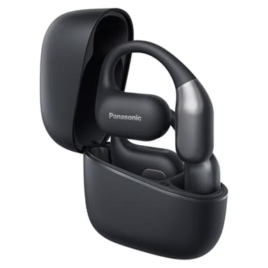 Panasonic RB-F10DE-K Écouteurs Oreilles Libres sans Fil, Écouteurs Bluetooth avec Microphone ENC, 25 Heures d'Autonomie, Bluetooth 5.4, IPX4, Commandes Tactiles, Noir