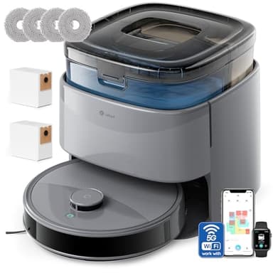 Lefant M3 Max Robot Aspirateur Laveur 20 000 Pa, Station Multifonctionnelle, Double Serpillière Rotative 200 TR/Min & Relevable 9mm, Navigation dToF, Évitement d'obstacles PSD, 220min