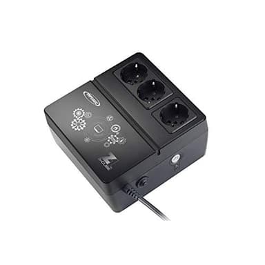 INFOSEC- Onduleur Z1 Zenergy Cube EX 400 VA, 3 prises secourues, Noir