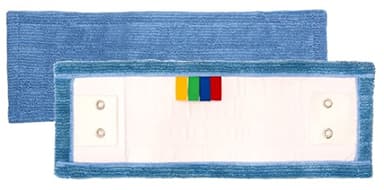 Frange microfibre classique languettes et poches épaisse bleue 40 cm