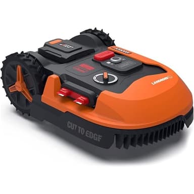 WORX Landroid Plus WR147E.1 Robot Tondeuse Connecté e t Intelligent, 1000 m² Surf.Max 1200 m², Installation Facile, Configurable, Pente 35%, détecteur de Pluie, Coupe près des Bordures, Tonte Rapide