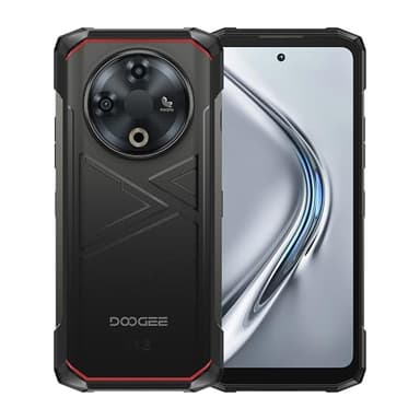 DOOGEE Fire 6 Thermique Rugged 4G Téléphones Portables Débloqués, 16GB + 256GB, Batteria 10040mAh / 18W, 50MP + 8MP Smartphones, Android 14, 6,56 pollici, NFC, Face ID, 15.8mm Thin