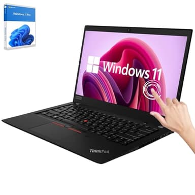 Lenovo ThinkPad T490s Touchscreen Processeur Intel i7 4x1,8 GHz, mémoire 16 Go, SSD 1024 Go, écran 14", Full HD 1920 x 1080 IPS, Windows 11 Pro Train (Reconditionné)