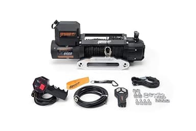 KANGAROO WINCH Treuil Electrique 12v Rapide 9000 lbs / 4087 kg - Puissant avec Câble Synthétique et Télécommande - Construction Fiable - Pour Véhicules 4x4, Forestiers et Utilitaires (K9000XP)