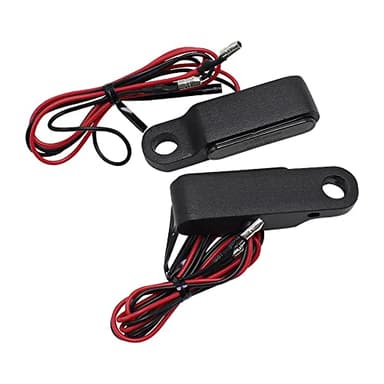 Riloer Mini LED 12V Moto Signal Lampe, Indicateurs Jaune ou Blanc LED Clignotant, Guidon Clignotant