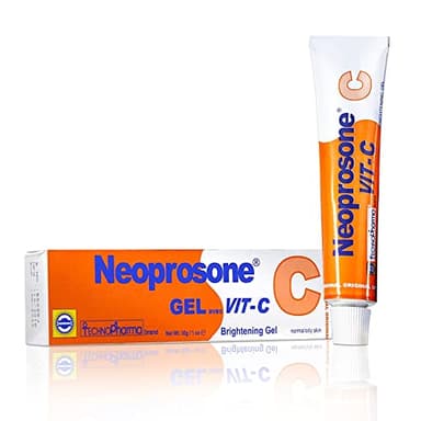NEOPROSONE, Gel à la vitamine C - 1 Fl oz / 30 ml - Gel Crème Éclaircissant pour le Cou, le Visage, le Corps, les Aisselles, les Mains - Pour Femmes et Hommes, avec Alpha Arbutine