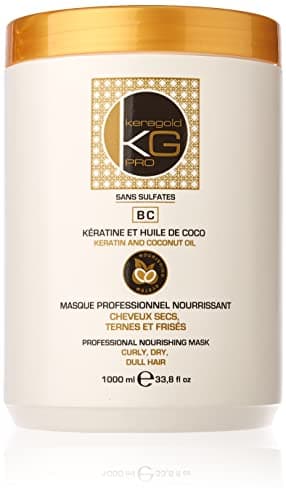 KERAGOLD PRO Masque pour Cheveux Secs Ternes/Frisés sans Sulfates, 1000 ml