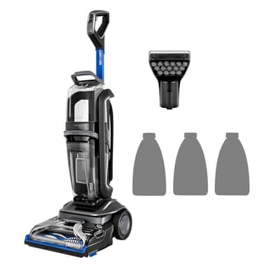 BISSELL Revolution HydroSteam, Nettoyeur Vapeur, Shampouineuse avec Technologie HydroSteam, Nettoyeur de Tapis, Moteur Puissant de 1300W, Nettoyeur Canapé Tissu,Tapis,Tapisserie et Escaliers, 3670N