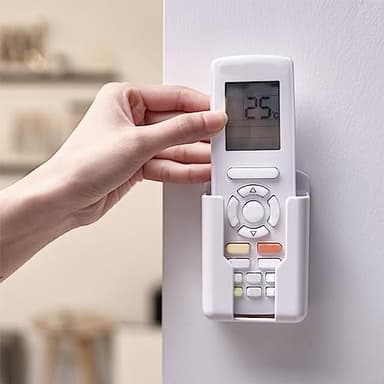 Support universel pour télécommande mural, Boîte de rangement murale pour climatiseur blanc - Moyen