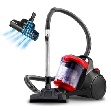 Akitas C10T 850W Aspirateur sans Sac Cylindre d’aspirateur avec Wessel Werk Allemand Grande Brosse rotative à tête Turbo de 28 cm de Largeur Cat & Dog Poils d'animaux