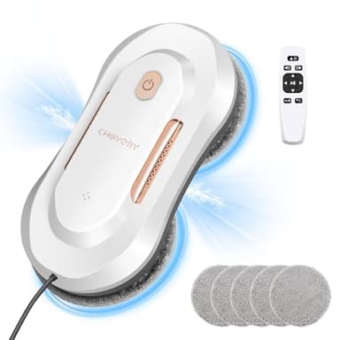 CHOVERY CL-3 Robot Nettoyeur Vitres 3800 Pa avec Fonction Pulvérisateur Robot Laveur de Vitre Nettoyeur de vitres Automatique Robot de Nettoyeur de Vitres électrique avec Double Pulvérisation d'eau